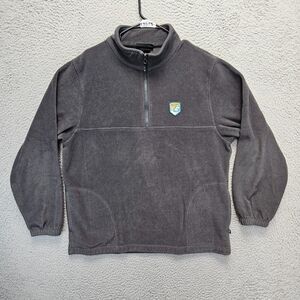 Uscape‎ Apparel Cal State Jacket Mens Large Black Fleece Half Zip Pullover